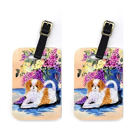Carolines Treasures Carolines Treasures SS8300BT Pair of 2 Japanese Chin Luggage Tags SS8300BT